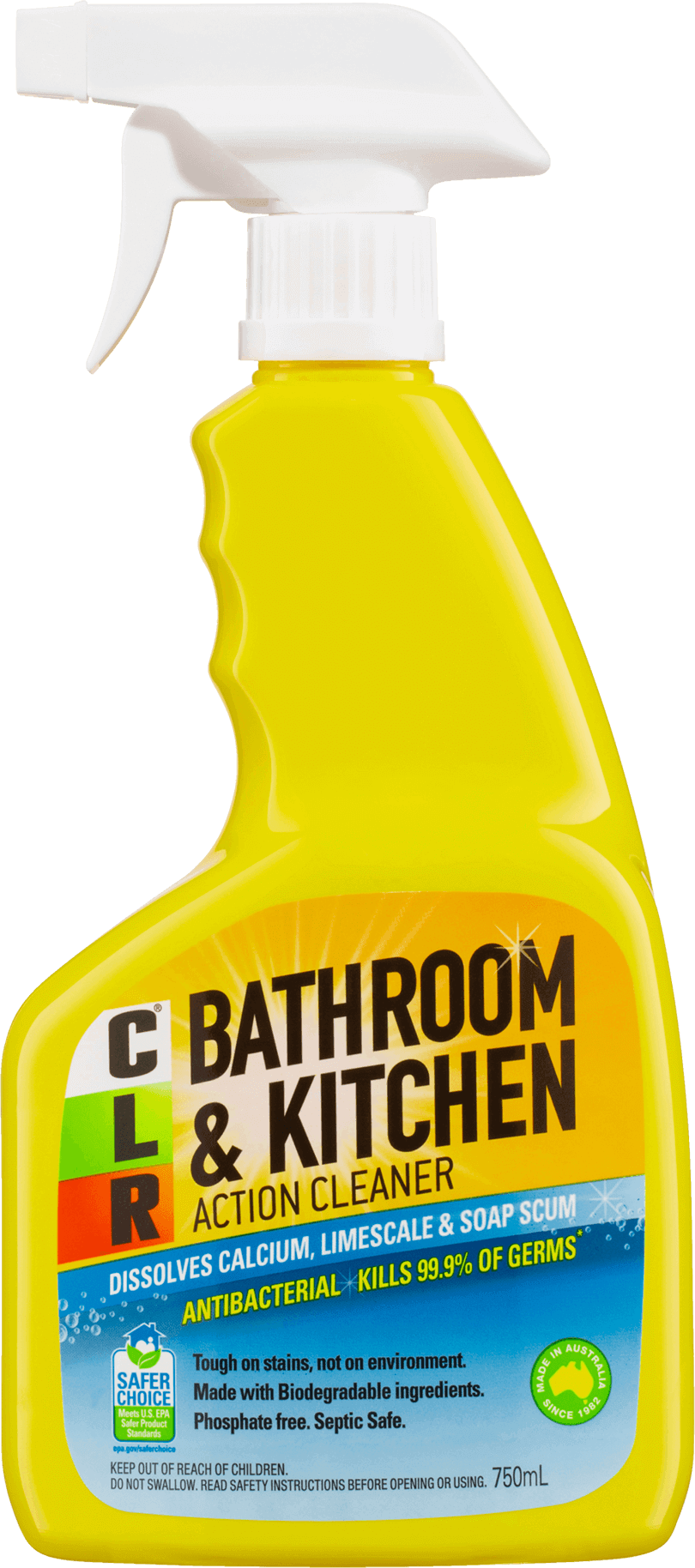 CLR Bathroom and Kitchen Action Cleaner 750ML
