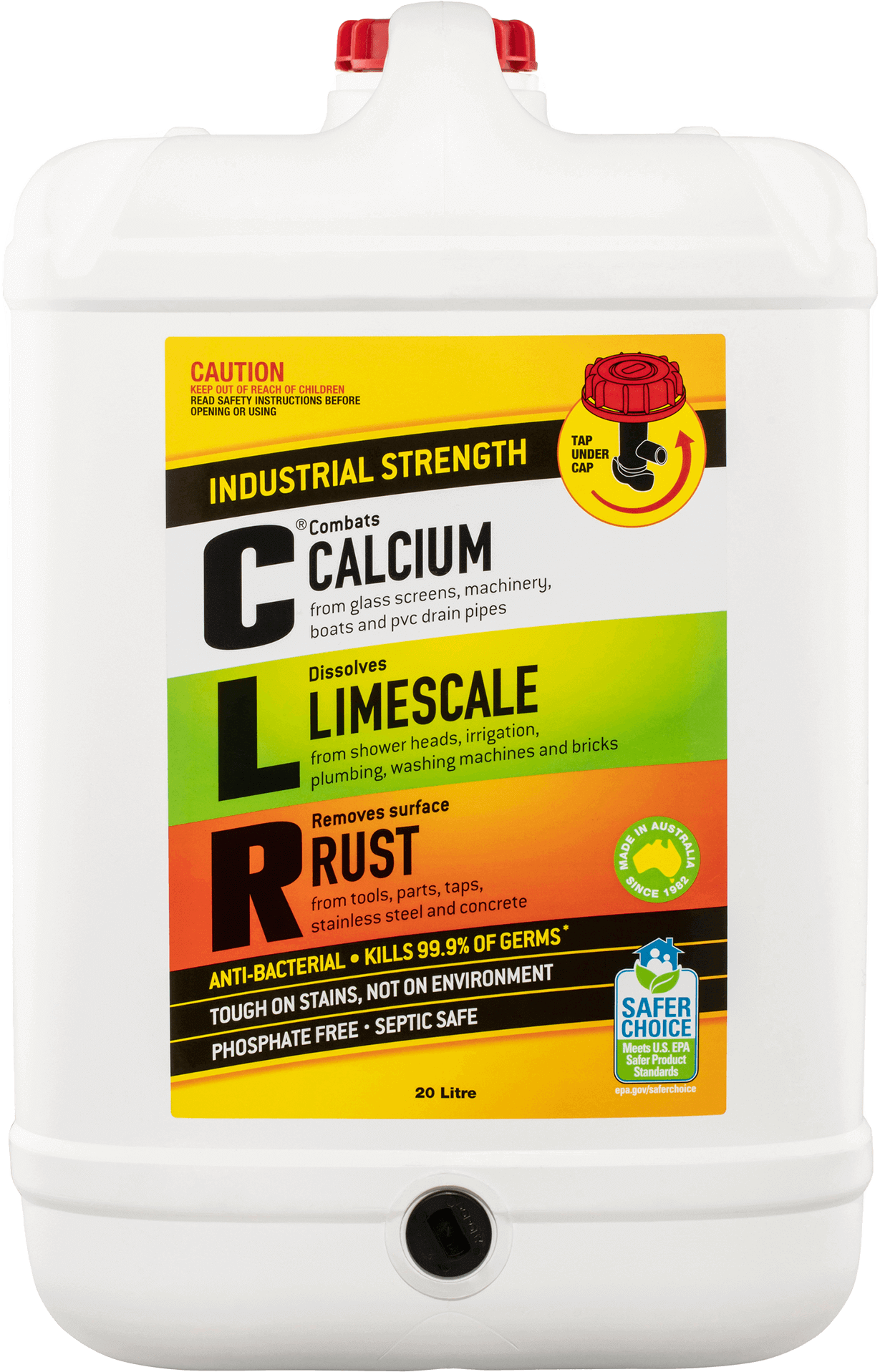 CLR Calcium Limescale & Rust Remover 20L