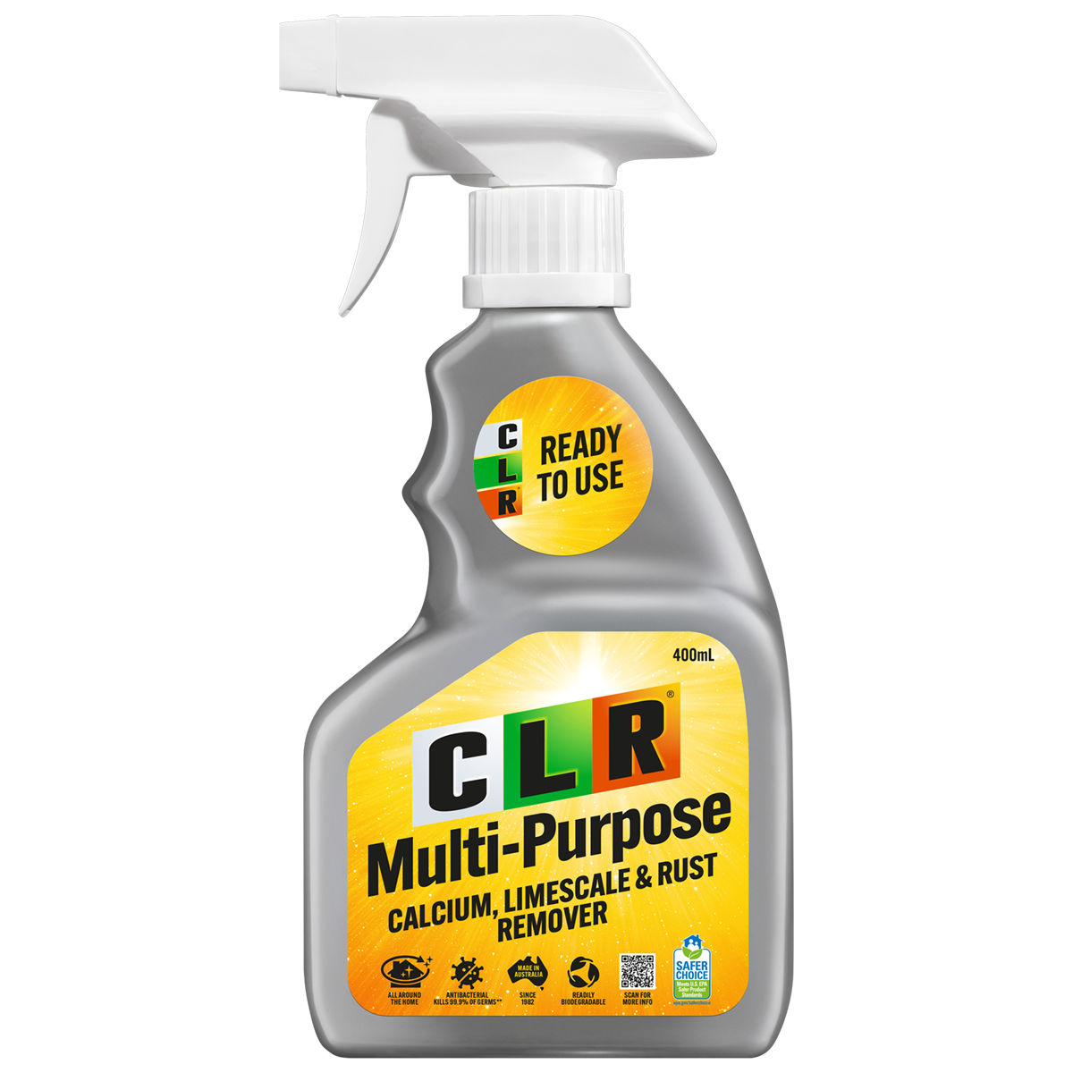 CLR Calcium, Limescale & Rust Remover cleaner 400ml Spray Bottle