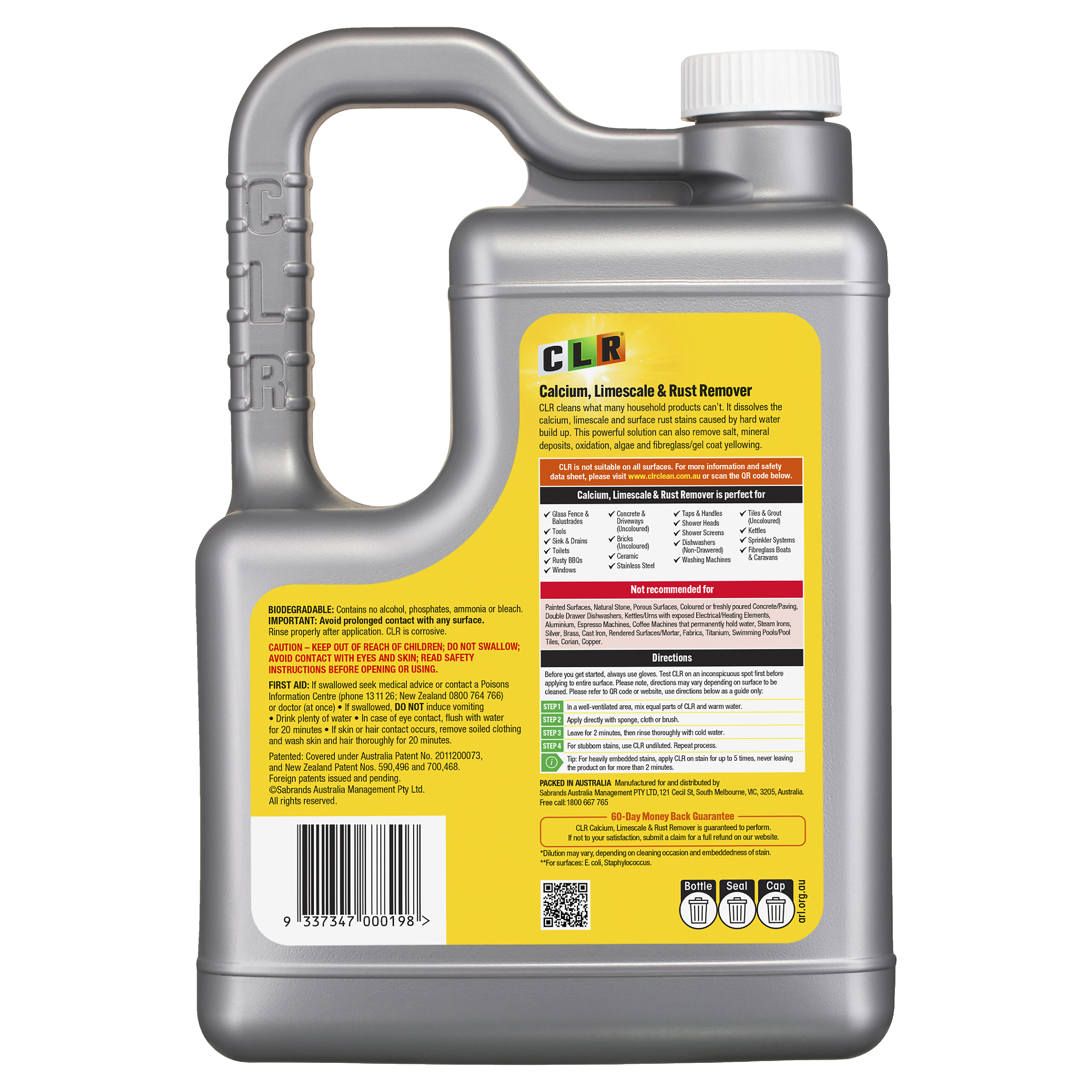 CLR Calcium Limescale & Rust Remover - 4L - Image 2
