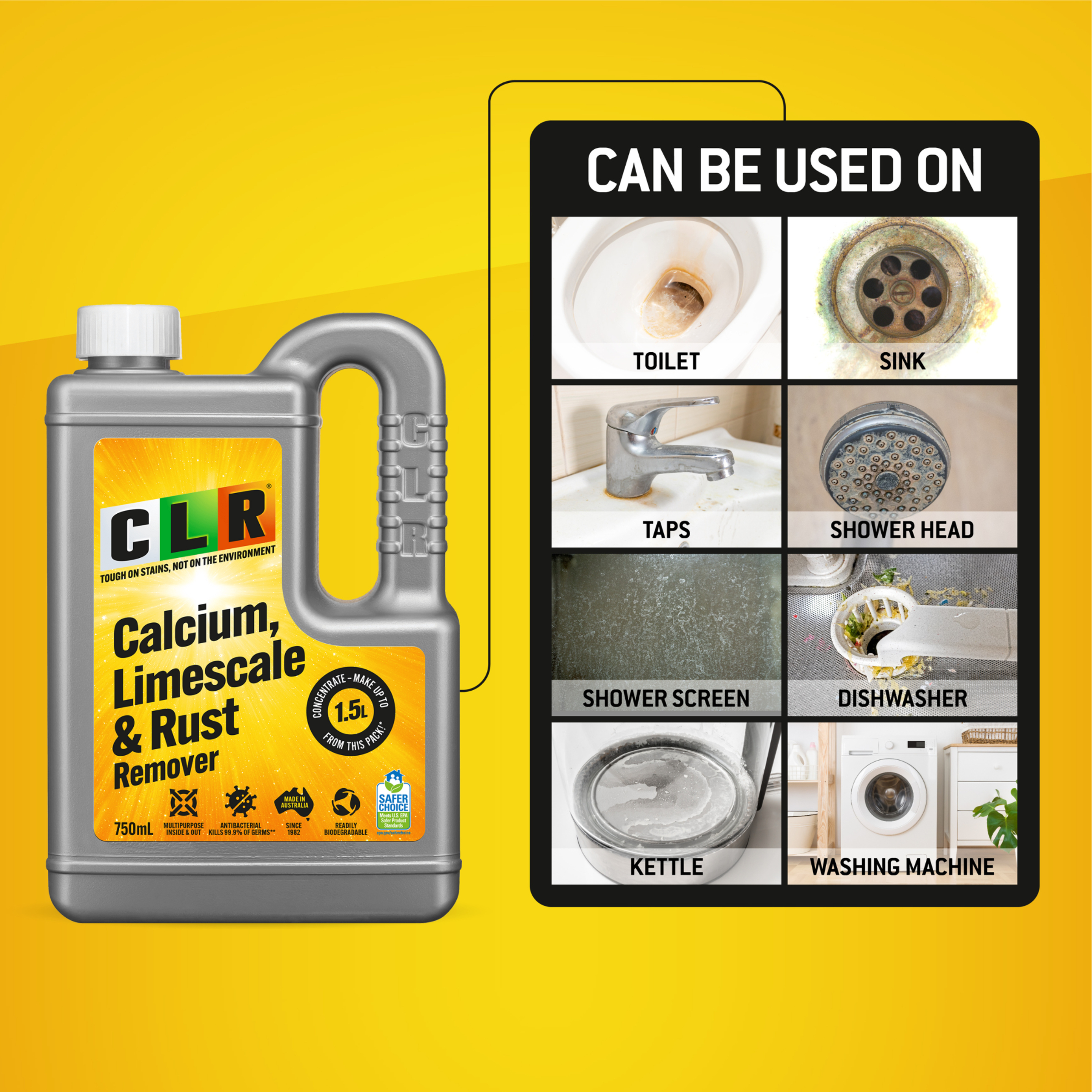 CLR Calcium, Limescale & Rust Remover - 750ml - Image 5